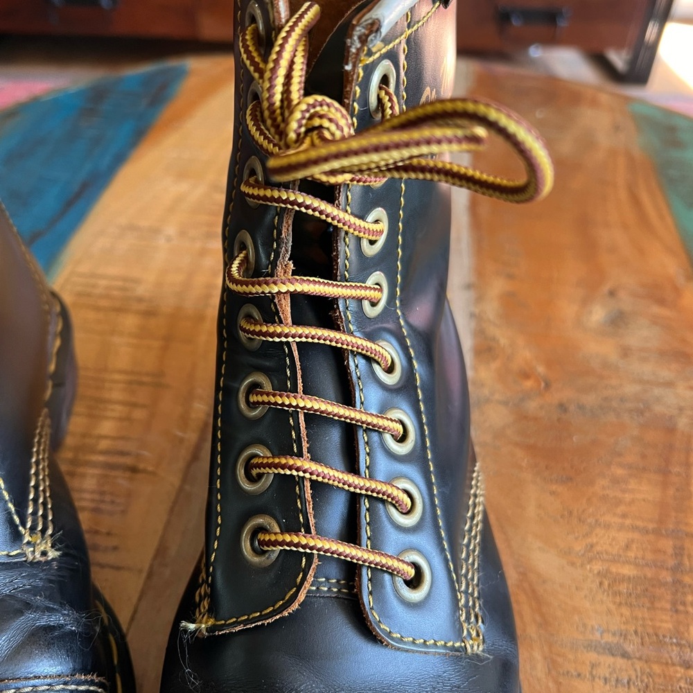 🥾 Vintage Dr. Martens Black Cappers | Sz 7M | 9W | 41EU - Picture 7 of 11